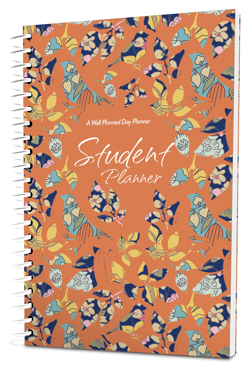 Custom Student Digest Planner - Applique Color Background - Spiral