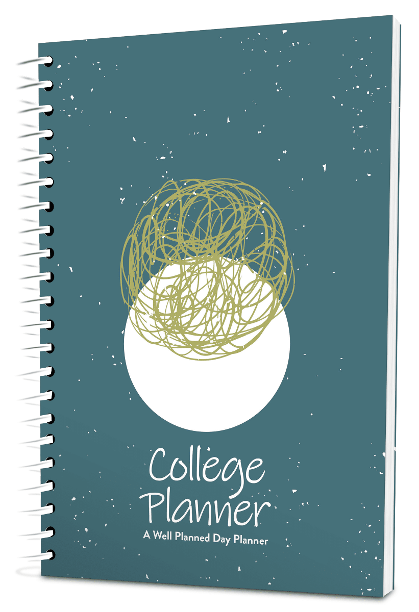 Custom College Digest Planner -  Circles Color Background - Expanded Coil