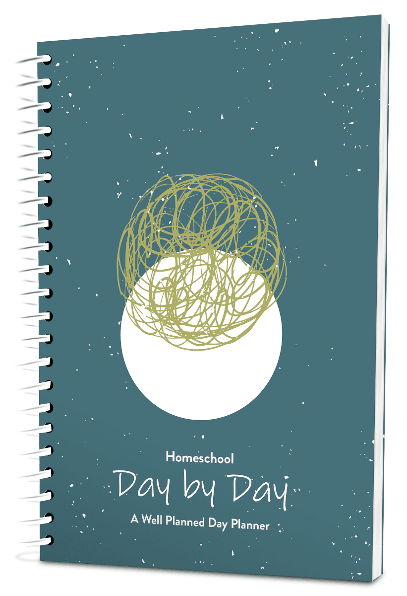 Custom Homeschool Digest Planner -  Circles Color Background - Expanded Coil