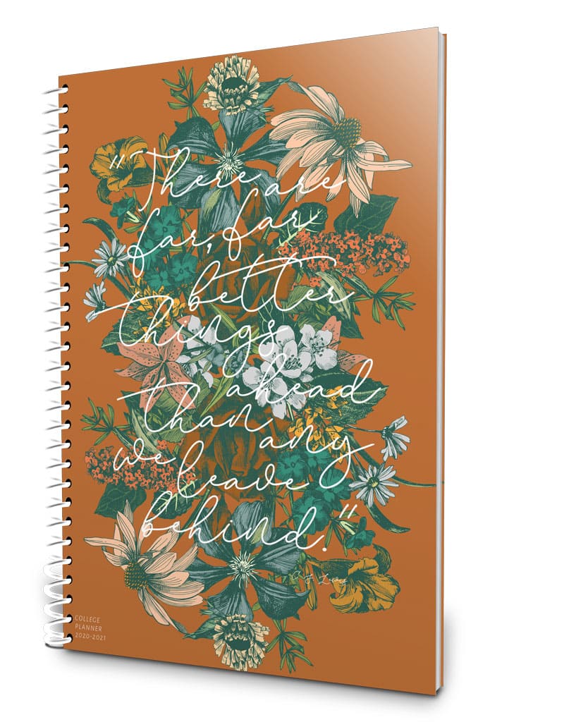Beautiful one-year college planner 2019-2020