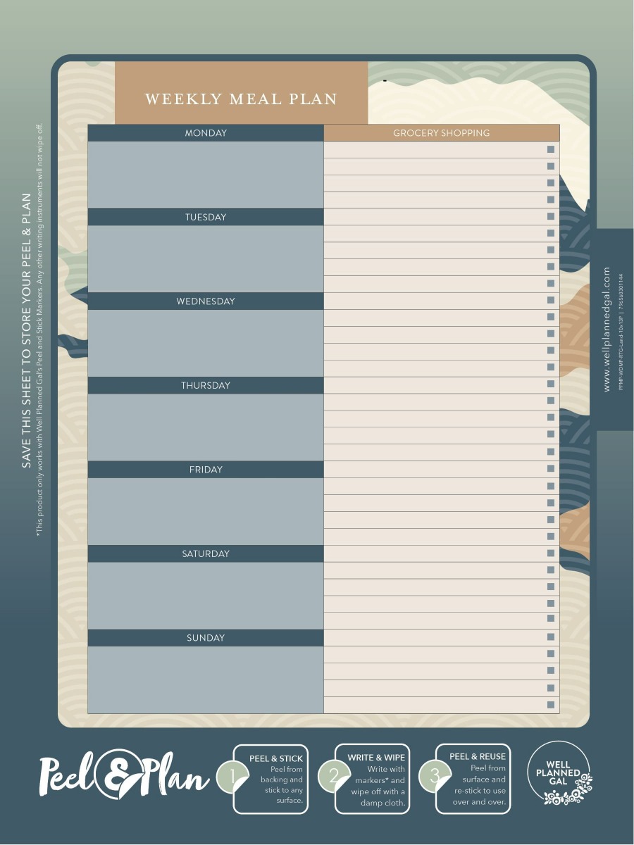 Weekly Meal Plan, Landscape, 10x13P