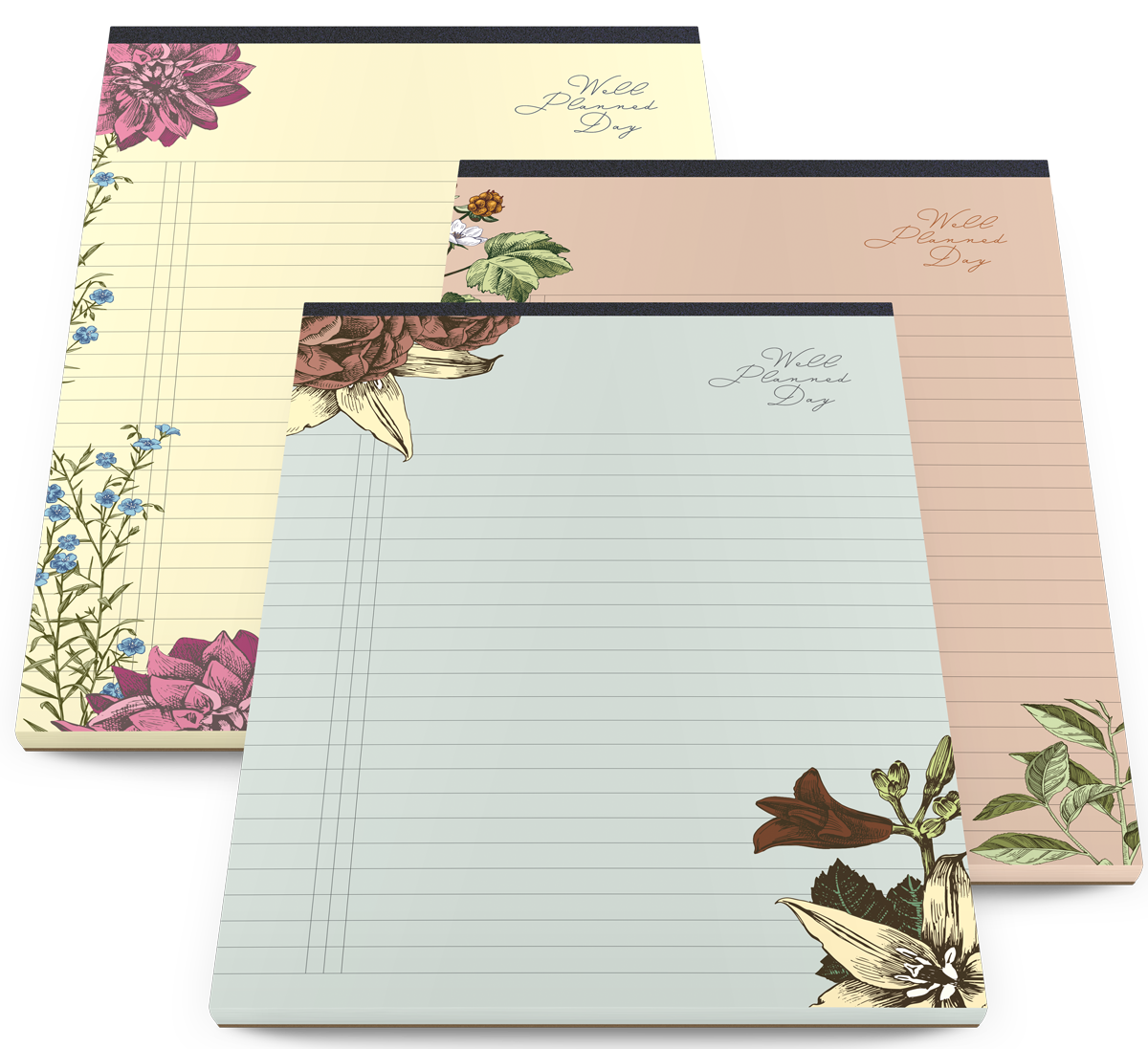 Floral Steno Pads
