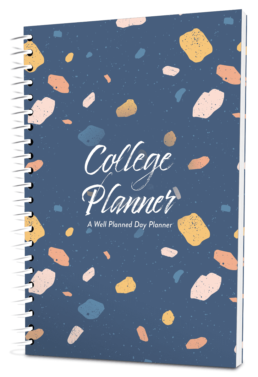 Custom College Digest Planner -  Venetian Color Background - Spiral