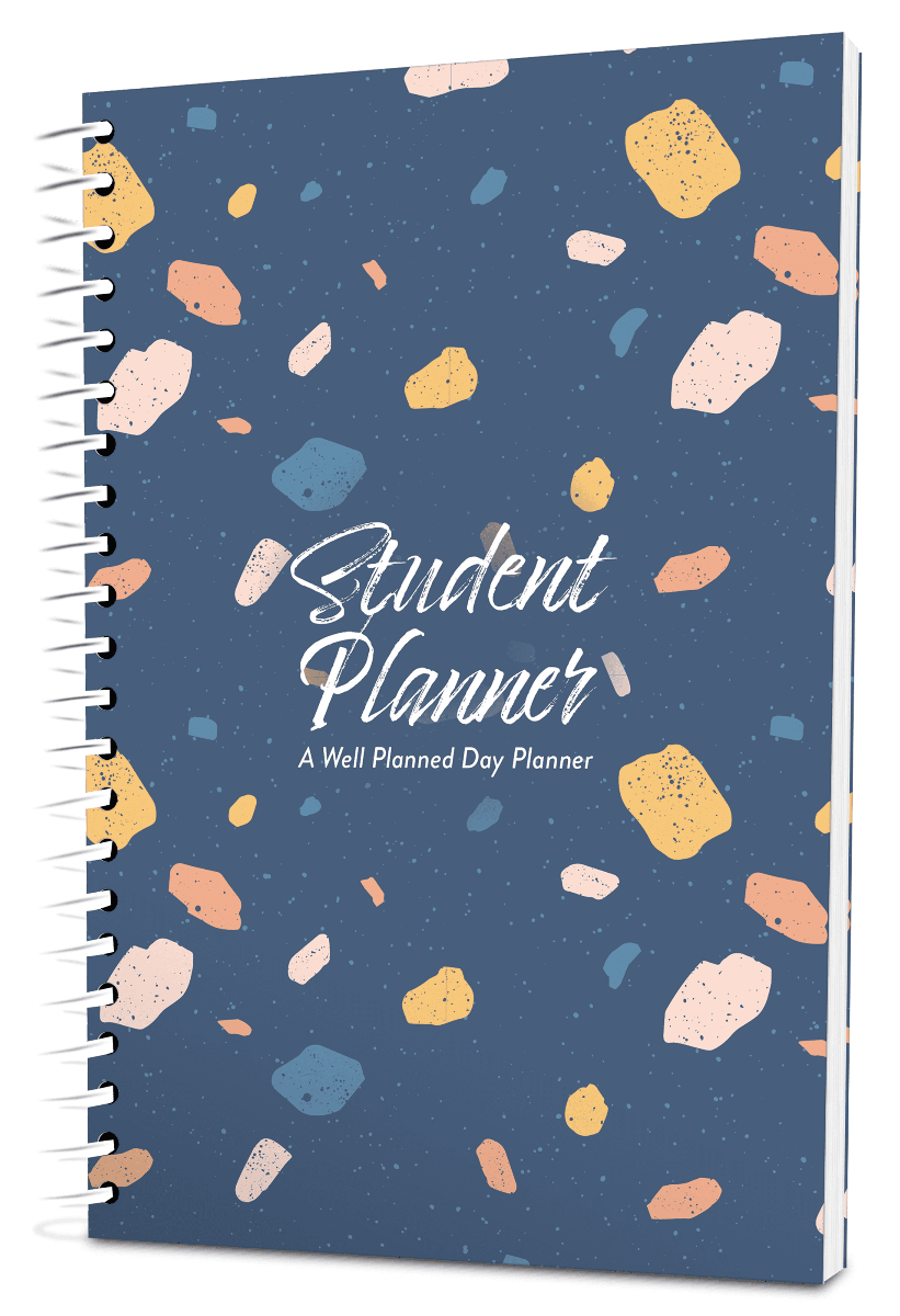 Custom Student Digest Planner - Venetian Color Background - Spiral