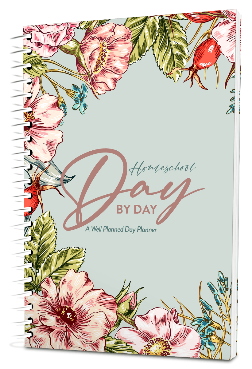 Custom Homeschool Digest Planner - Wild Rose Color Background - Unbound