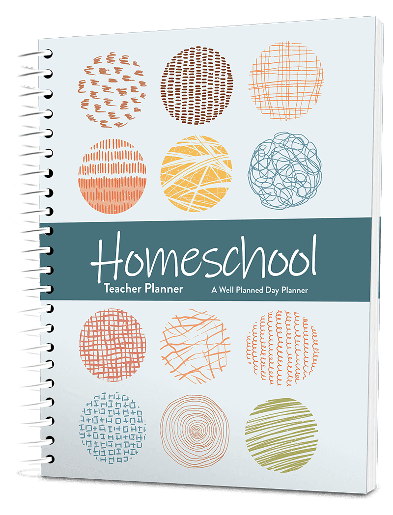 Well planned gal homeschool planner wild rose wreath well planned gal